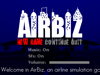 AirBiz menu