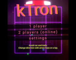 kTron - Fast-paced 3D racing game on a cube with gameplay similar to Snake / Tron (1982)